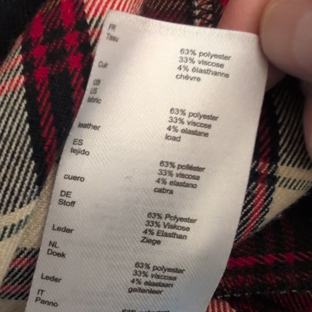 MAJE PLAID SHIRT DRESS SIZE 1 - Picture 9 of 9